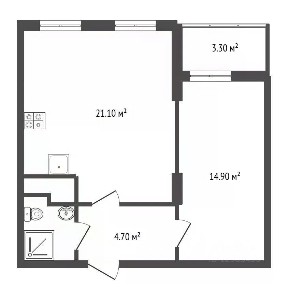 Продается 2-комн. квартира, 47 м²
