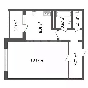 Продается 1-комн. квартира, 37,8 м²