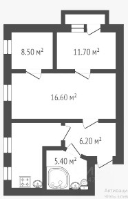 Продается 3-комн. квартира, 62 м²