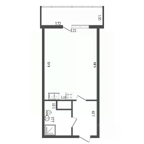 Продается студия, 24 м²