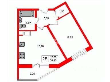 Продается 1-комн. квартира, 36,4 м²