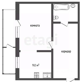 Сдается 1-комн. квартира, 44 м²