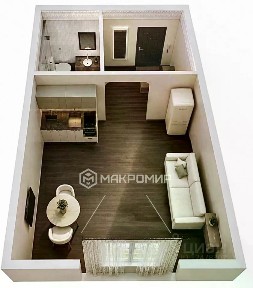 Продается студия, 22 м²