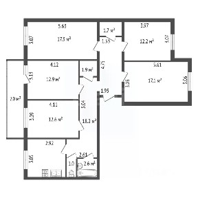 Продается 4-комн. квартира, 106,5 м²