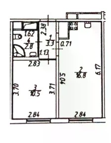 Продается 1-комн. квартира, 33,4 м²