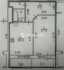 Продается 1-комн. квартира, 49 м²
