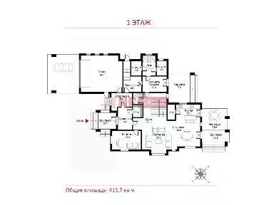 Продается 2-этажный коттедж, 413,7 м²