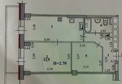 Продается 2-комн. квартира, 47,8 м²