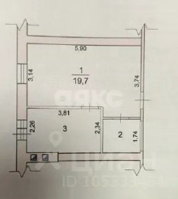 Продается 1-комн. квартира, 32,1 м²