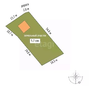 Продается 2-этажный дом, 64 м²
