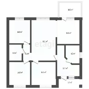 Продается 1-этажный дом, 136 м²