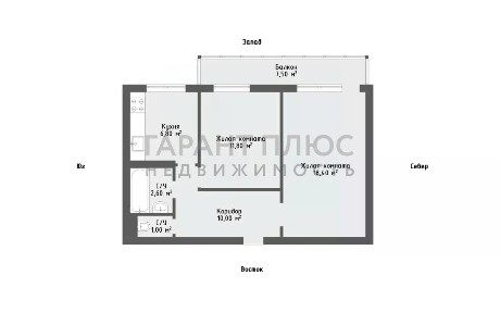 Продается 2-комн. квартира, 50,6 м²