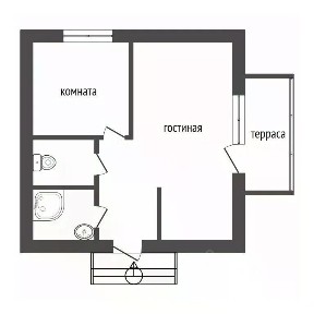 Продается 1-этажный дом, 50 м²
