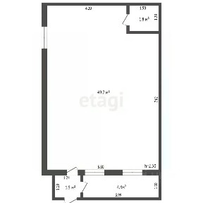 Продается офис, 57,4 м²