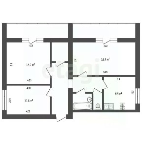 Продается 3-комн. квартира, 75,6 м²