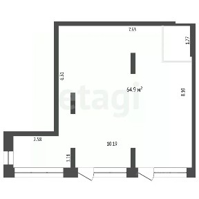 Продается помещение свободного назначения, 64,9 м²