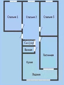 Продается 4-комн. квартира, 82 м²