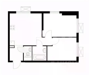 Сдается 2-комн. квартира, 47,9 м²