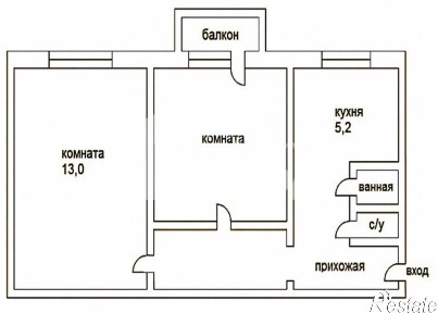 Продается 2-комн. квартира, 45,4 м²