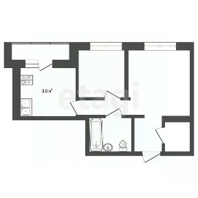 Сдается 2-комн. квартира, 44 м²