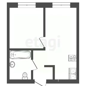Сдается 1-комн. квартира, 35 м²