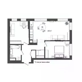 Продается 2-комн. квартира, 52,5 м²