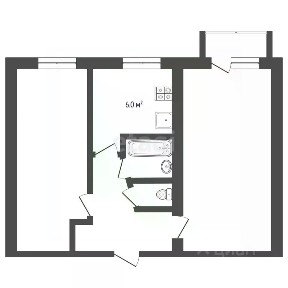 Продается 2-комн. квартира, 44,4 м²