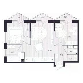 Продается 2-комн. квартира, 49,87 м²