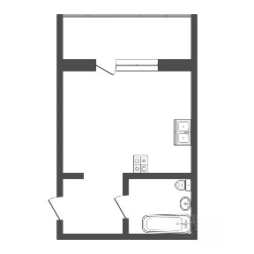 Продается студия, 33 м²