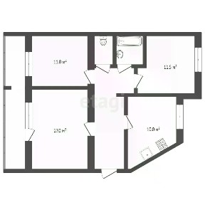 Продается 3-комн. квартира, 66,3 м²