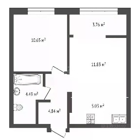 Продается 1-комн. квартира, 40,5 м²