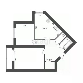 Продается 2-комн. квартира, 68 м²
