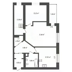 Продается 2-комн. квартира, 78,6 м²