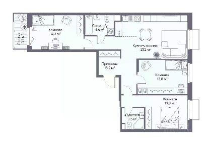 Продается 3-комн. квартира, 88,3 м²