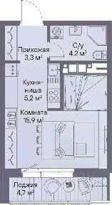 Продается 1-комн. квартира, 31 м²