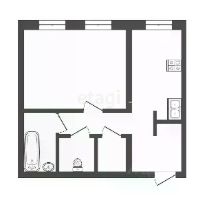 Продается 1-комн. квартира, 41,2 м²