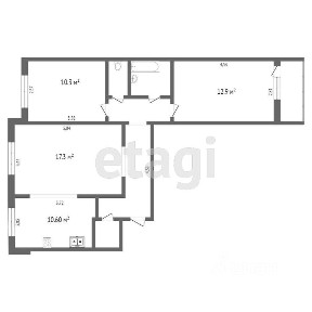 Продается 3-комн. квартира, 65,9 м²