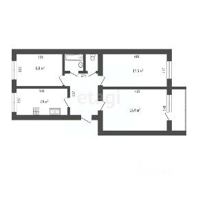 Продается 3-комн. квартира, 59,7 м²