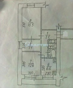 Сдается 3-комн. квартира, 54 м²