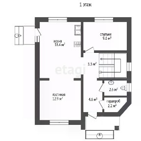 Продается 2-этажный дом, 73 м²