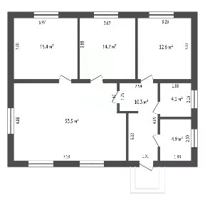 Продается 1-этажный дом, 106 м²
