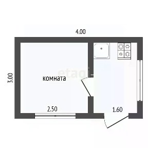 Продается 1-этажный дом, 12 м²
