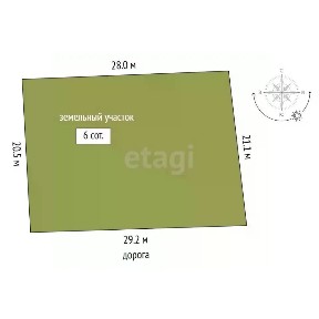 Продается 1-этажный дом, 19 м²