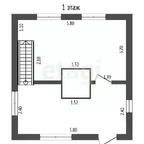 Продается 2-этажный дом, 64,5 м²
