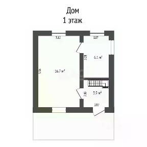 Продается 2-этажный дом, 56 м²