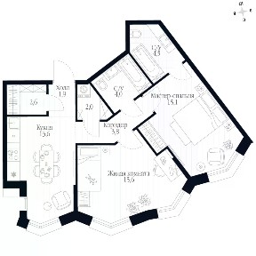 Продается 2-комн. квартира, 63,1 м²