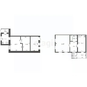 Продается 50% часть дома, 51 м²
