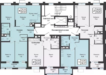 Продается 4-комн. квартира, 84,8 м²