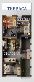 Продается 1-этажный дом, 65 м²