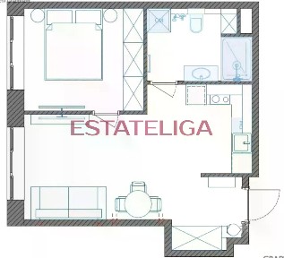 Продается 1-комн. квартира, 42,8 м²